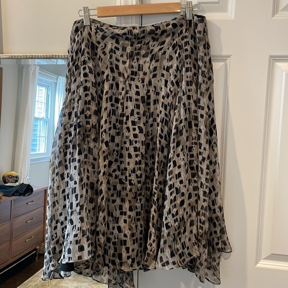 Jones New York Sik Georgette Midi Skirt - Picture 4 of 9